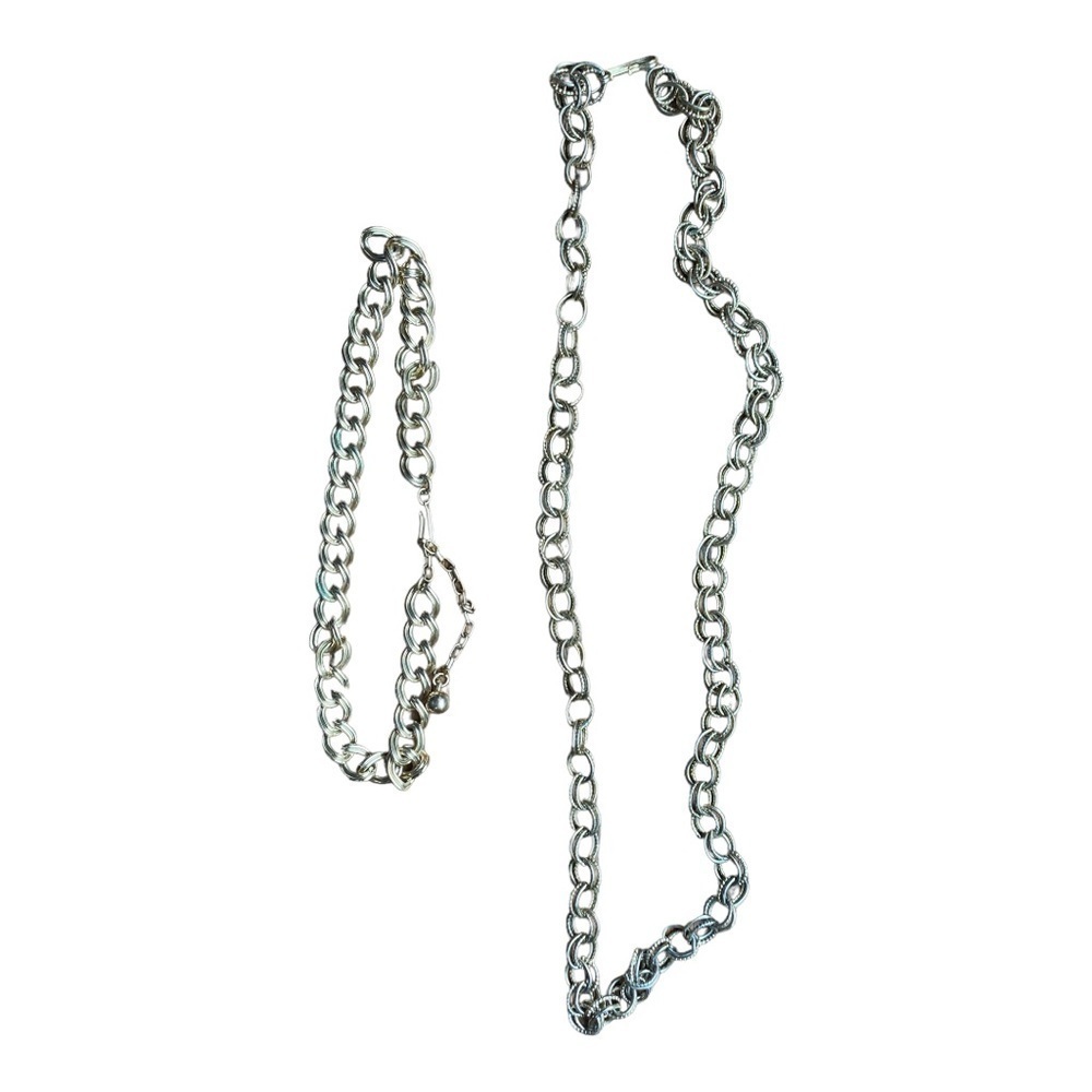 Vintage necklace and bracelet set - linked